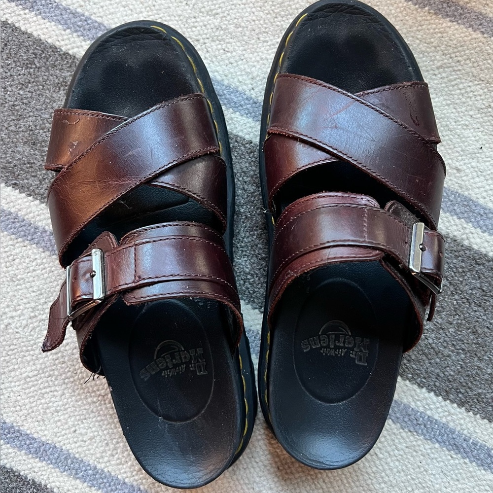 Dr. Martens Chestnut Leather Men's Sandals
